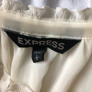 Express white puff sleeve top